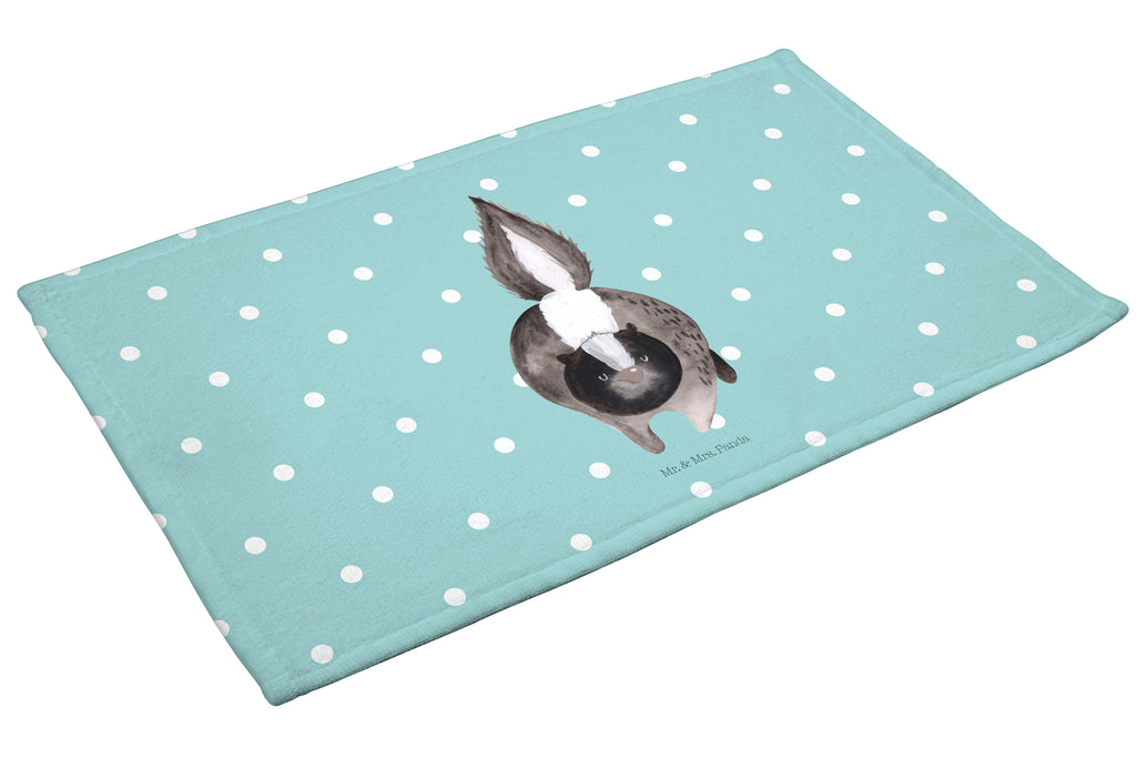 Gäste Handtuch Stinktier Angriff Gästetuch, Reisehandtuch, Sport Handtuch, Frottier, Kinder Handtuch, Stinktier, Skunk, Wildtier, Raubtier, Stinker, Stinki, wütend, Drohung