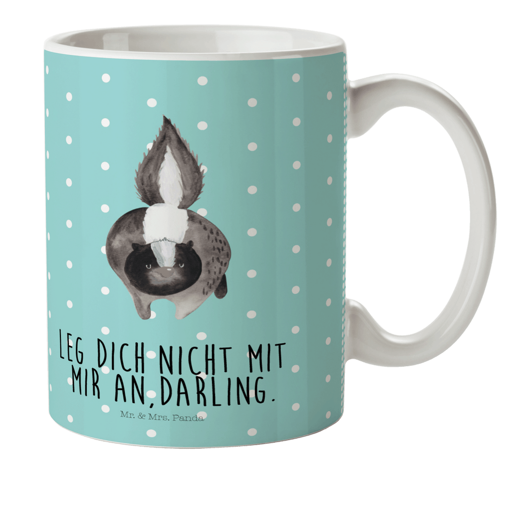 Kindertasse Stinktier Angriff Kunststoff Tasse, Kindergarten, Tasse, Trinkbecher, Camping Becher, Kaffeetasse, Kunststoffbecher, Kindergartenbecher, Outdoorgeschirr, Kunststoffgeschirr, Reisebecher, Reisetasse, Kinderbecher, Stinktier, Skunk, Wildtier, Raubtier, Stinker, Stinki, wütend, Drohung