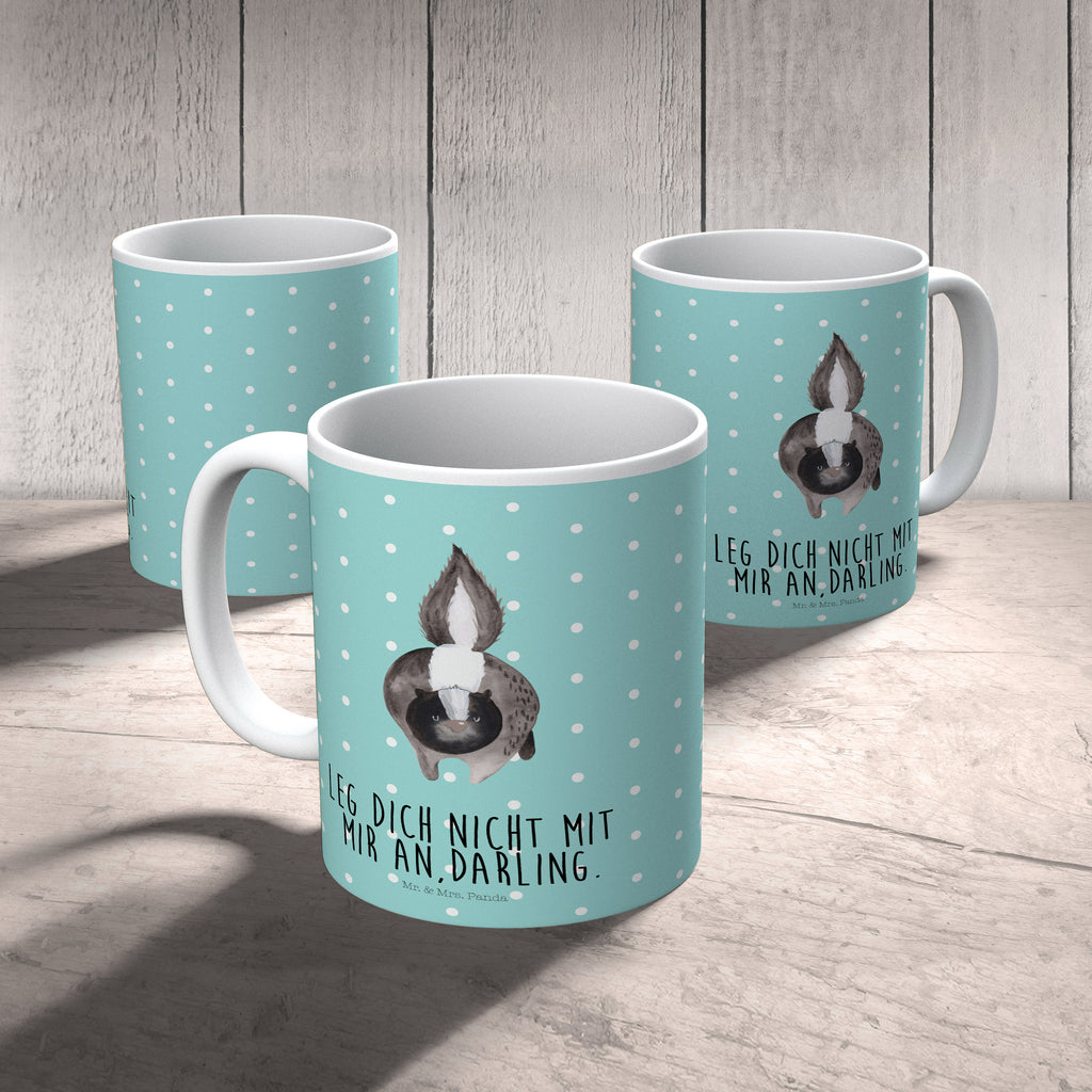 Kindertasse Stinktier Angriff Kunststoff Tasse, Kindergarten, Tasse, Trinkbecher, Camping Becher, Kaffeetasse, Kunststoffbecher, Kindergartenbecher, Outdoorgeschirr, Kunststoffgeschirr, Reisebecher, Reisetasse, Kinderbecher, Stinktier, Skunk, Wildtier, Raubtier, Stinker, Stinki, wütend, Drohung