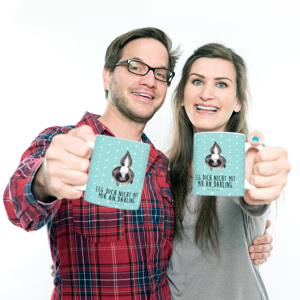 Kindertasse Stinktier Angriff Kunststoff Tasse, Kindergarten, Tasse, Trinkbecher, Camping Becher, Kaffeetasse, Kunststoffbecher, Kindergartenbecher, Outdoorgeschirr, Kunststoffgeschirr, Reisebecher, Reisetasse, Kinderbecher, Stinktier, Skunk, Wildtier, Raubtier, Stinker, Stinki, wütend, Drohung