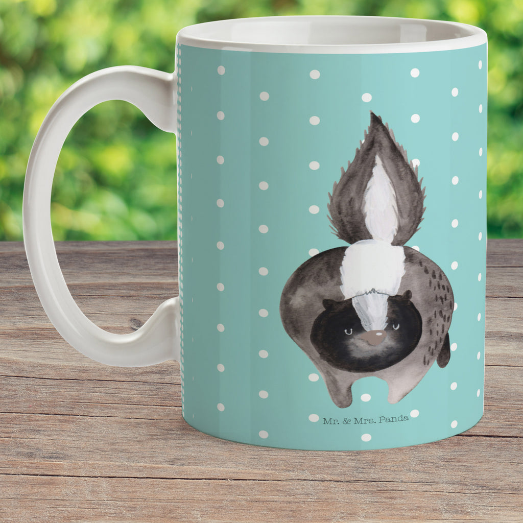 Kindertasse Stinktier Angriff Kunststoff Tasse, Kindergarten, Tasse, Trinkbecher, Camping Becher, Kaffeetasse, Kunststoffbecher, Kindergartenbecher, Outdoorgeschirr, Kunststoffgeschirr, Reisebecher, Reisetasse, Kinderbecher, Stinktier, Skunk, Wildtier, Raubtier, Stinker, Stinki, wütend, Drohung