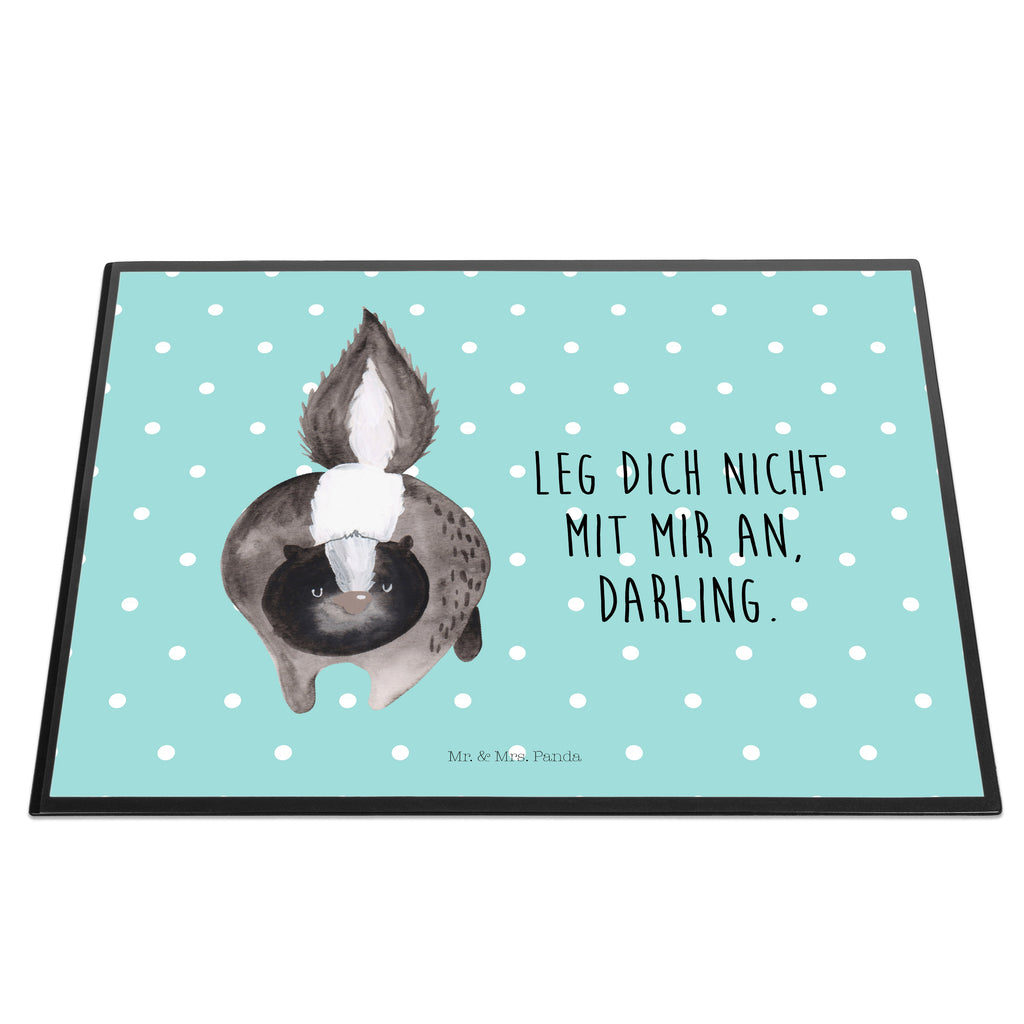 Schreibtischunterlage Stinktier Angriff Schreibunterlage, Schreibtischauflage, Bürobedarf, Büroartikel, Schreibwaren, Schreibtisch Unterlagen, Schreibtischunterlage Groß, Stinktier, Skunk, Wildtier, Raubtier, Stinker, Stinki, wütend, Drohung