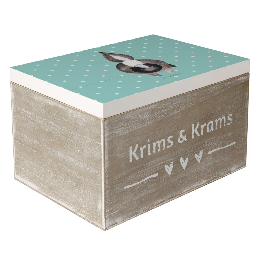 Holzkiste Stinktier Angriff Holzkiste, Kiste, Schatzkiste, Truhe, Schatulle, XXL, Erinnerungsbox, Erinnerungskiste, Dekokiste, Aufbewahrungsbox, Stinktier, Skunk, Wildtier, Raubtier, Stinker, Stinki, wütend, Drohung