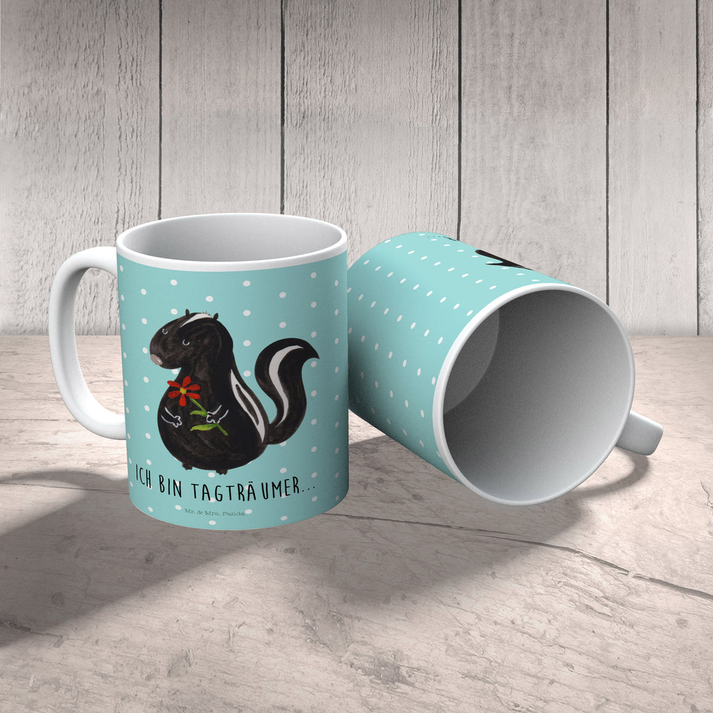 Kindertasse Stinktier Blume Kunststoff Tasse, Kindergarten, Tasse, Trinkbecher, Camping Becher, Kaffeetasse, Kunststoffbecher, Kindergartenbecher, Outdoorgeschirr, Kunststoffgeschirr, Reisebecher, Reisetasse, Kinderbecher, Stinktier, Skunk, Wildtier, Raubtier, Stinker, Stinki, Tagträumer, verträumt, Dreams, Träume