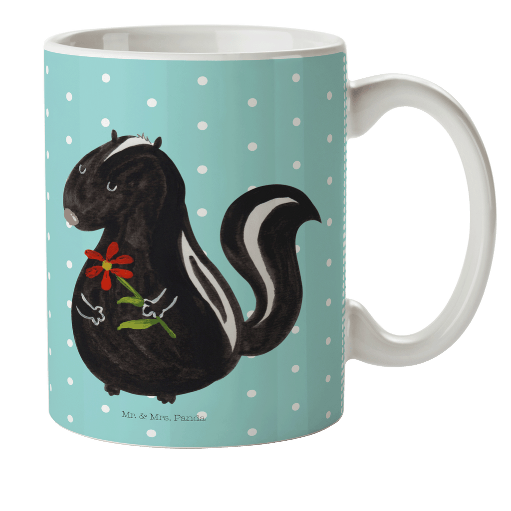 Kindertasse Stinktier Blume Kunststoff Tasse, Kindergarten, Tasse, Trinkbecher, Camping Becher, Kaffeetasse, Kunststoffbecher, Kindergartenbecher, Outdoorgeschirr, Kunststoffgeschirr, Reisebecher, Reisetasse, Kinderbecher, Stinktier, Skunk, Wildtier, Raubtier, Stinker, Stinki, Tagträumer, verträumt, Dreams, Träume