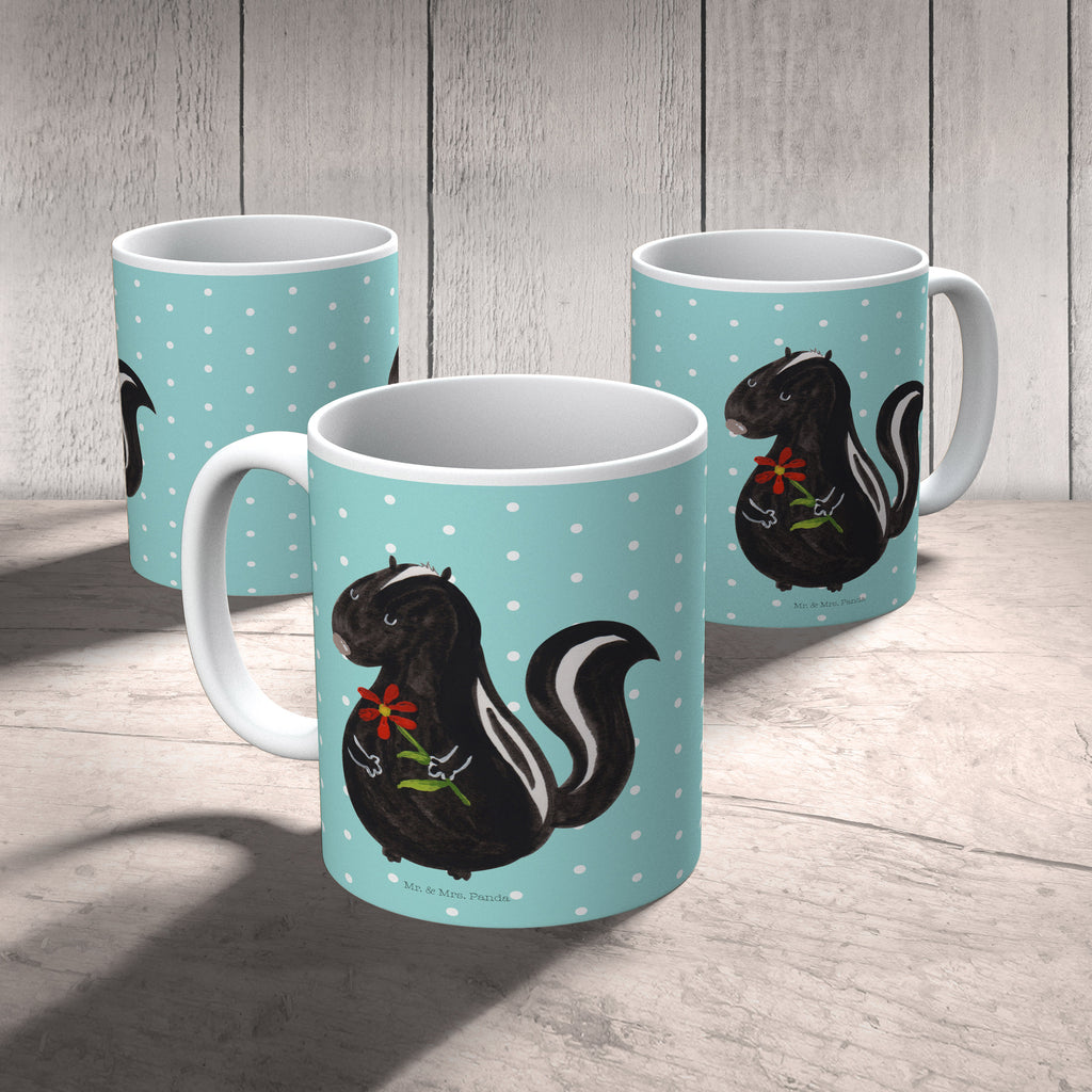 Kindertasse Stinktier Blume Kunststoff Tasse, Kindergarten, Tasse, Trinkbecher, Camping Becher, Kaffeetasse, Kunststoffbecher, Kindergartenbecher, Outdoorgeschirr, Kunststoffgeschirr, Reisebecher, Reisetasse, Kinderbecher, Stinktier, Skunk, Wildtier, Raubtier, Stinker, Stinki, Tagträumer, verträumt, Dreams, Träume