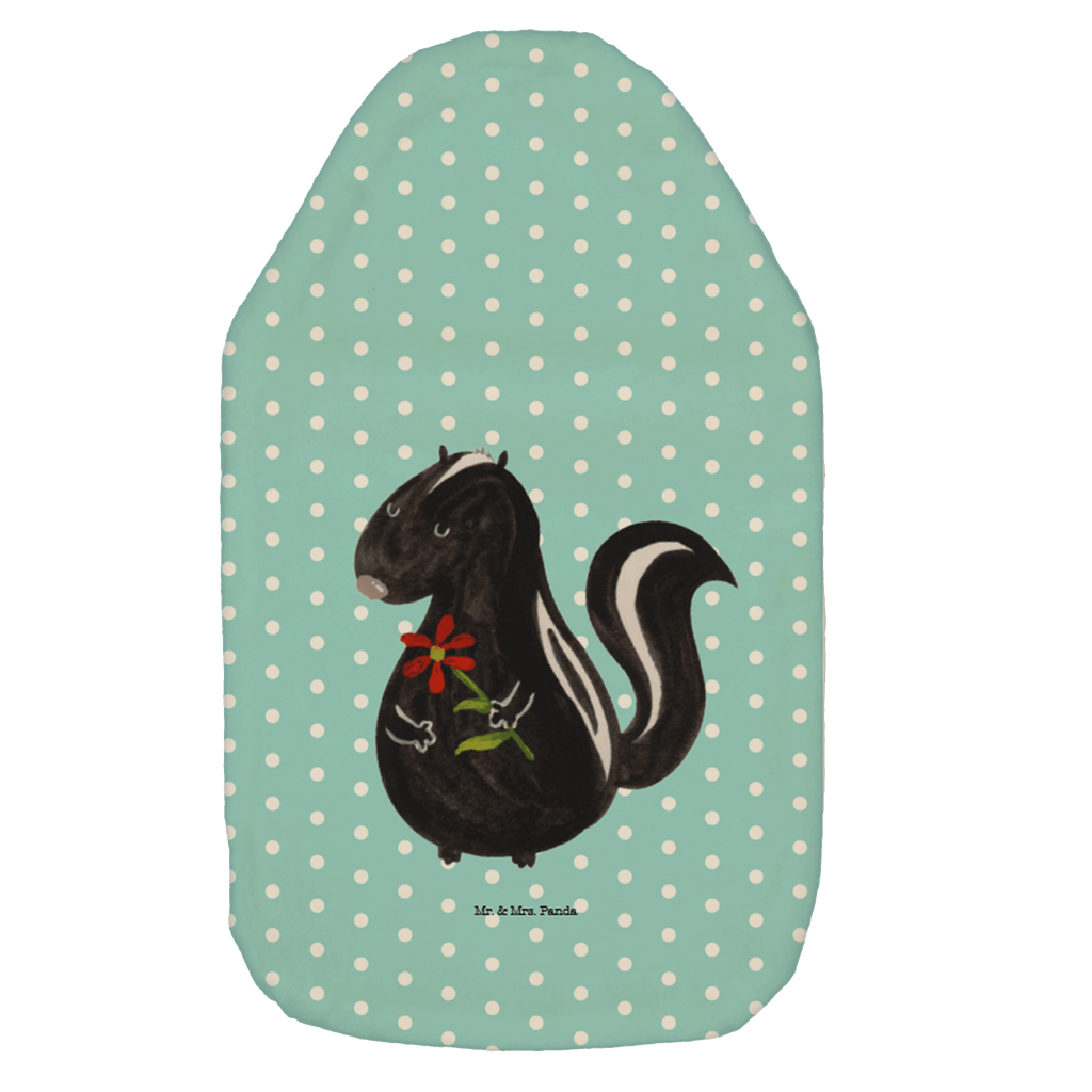 Wärmflasche Stinktier Blume Wärmekissen, Kinderwärmflasche, Körnerkissen, Wärmflaschenbezug, Wärmflasche mit Bezug, Stinktier, Skunk, Wildtier, Raubtier, Stinker, Stinki, Tagträumer, verträumt, Dreams, Träume