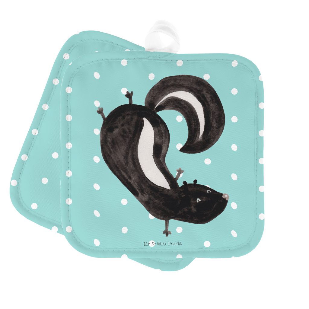 2er Set Topflappen  Stinktier Handstand Topflappen, Topfuntersetzer, Ofenhandschuh, Topflappen Set, Topflappen lustig, Topflappen mit Spruch, Stinktier, Skunk, Wildtier, Raubtier, Stinker, Stinki, Spielplatz, verpielt, Kind
