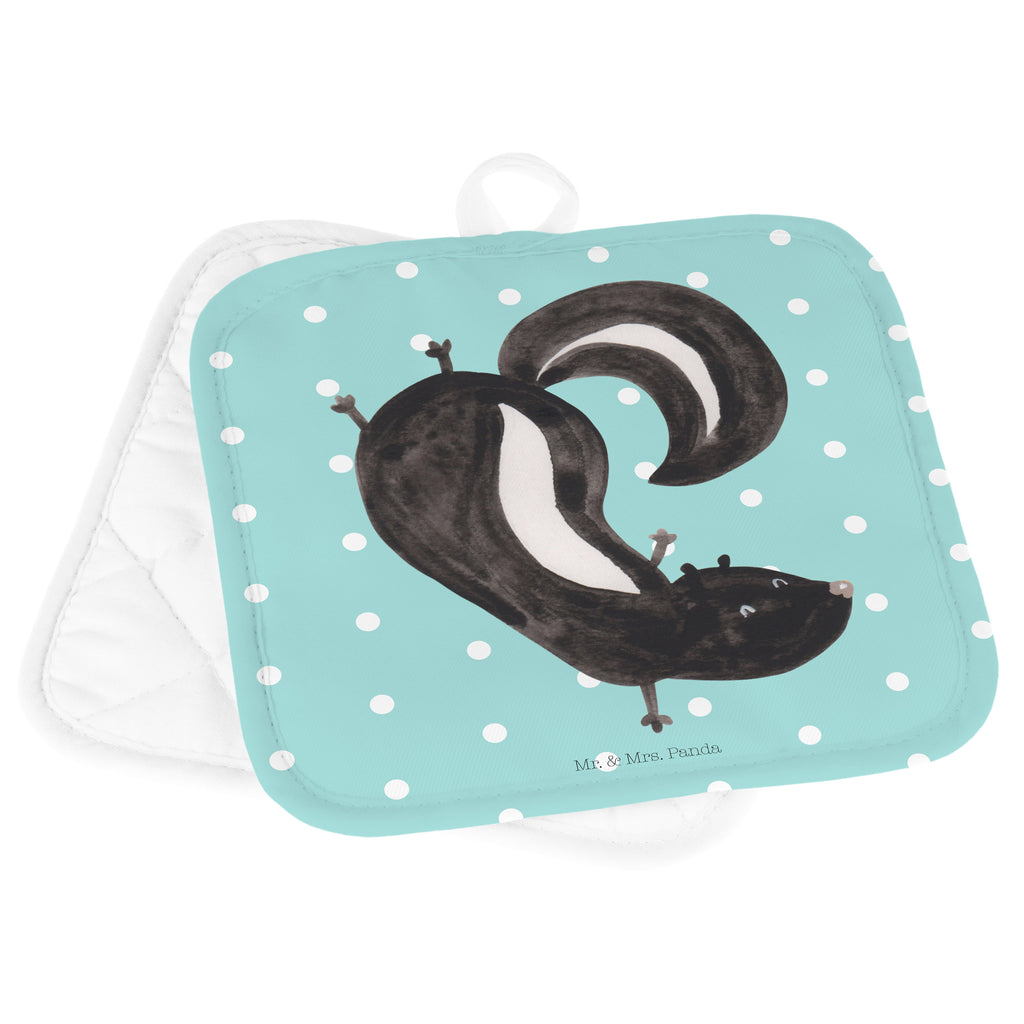 2er Set Topflappen  Stinktier Handstand Topflappen, Topfuntersetzer, Ofenhandschuh, Topflappen Set, Topflappen lustig, Topflappen mit Spruch, Stinktier, Skunk, Wildtier, Raubtier, Stinker, Stinki, Spielplatz, verpielt, Kind