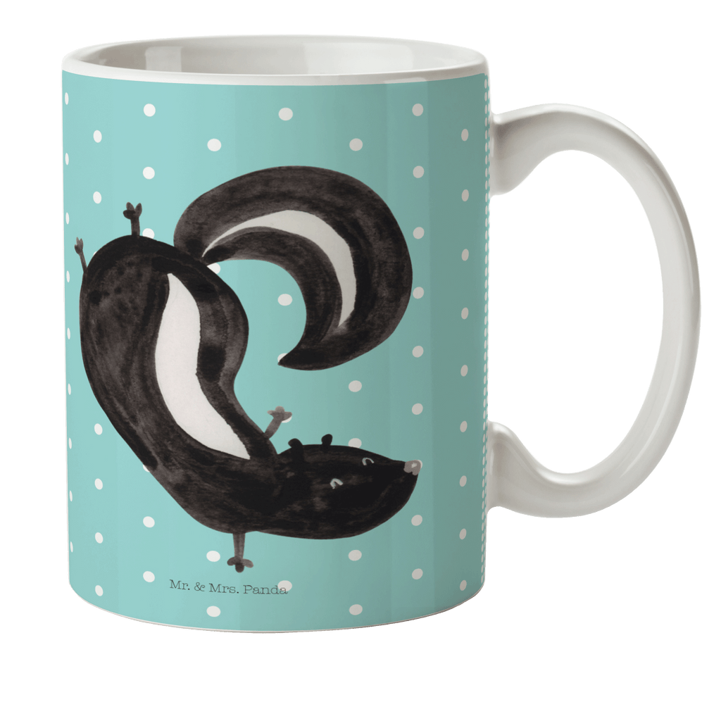 Kindertasse Stinktier Handstand Kunststoff Tasse, Kindergarten, Tasse, Trinkbecher, Camping Becher, Kaffeetasse, Kunststoffbecher, Kindergartenbecher, Outdoorgeschirr, Kunststoffgeschirr, Reisebecher, Reisetasse, Kinderbecher, Stinktier, Skunk, Wildtier, Raubtier, Stinker, Stinki, Spielplatz, verpielt, Kind