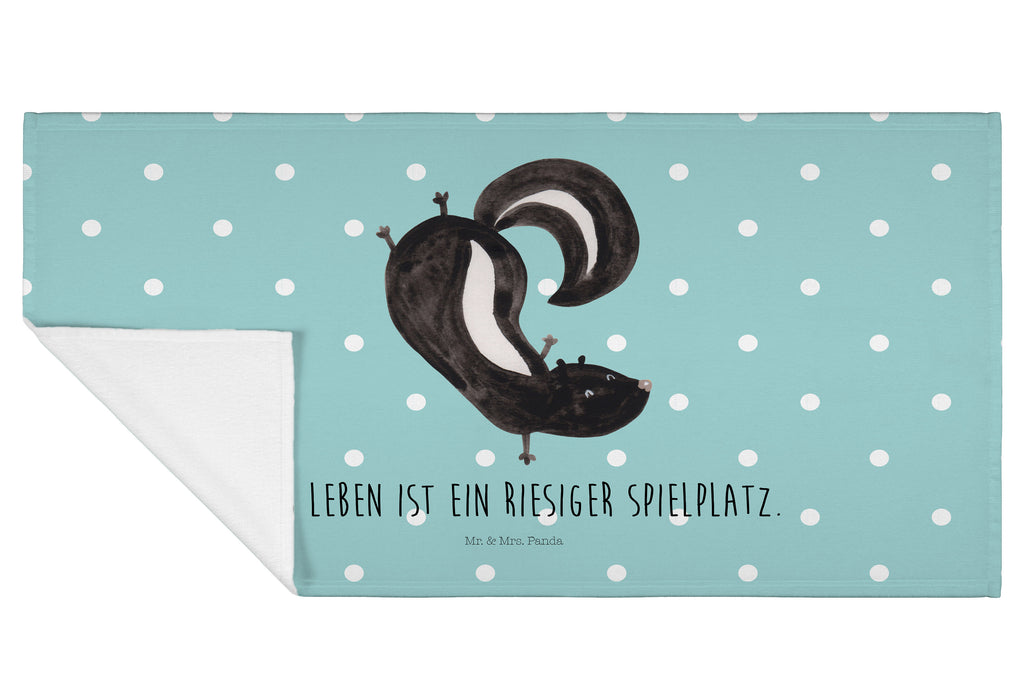 50 x 100 Handtuch Stinktier Handstand Handtuch, Badehandtuch, Badezimmer, Handtücher, groß, Kinder, Baby, Stinktier, Skunk, Wildtier, Raubtier, Stinker, Stinki, Spielplatz, verpielt, Kind
