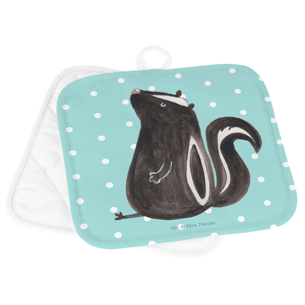 2er Set Topflappen  Stinktier sitzend Topflappen, Topfuntersetzer, Ofenhandschuh, Topflappen Set, Topflappen lustig, Topflappen mit Spruch, Stinktier, Skunk, Wildtier, Raubtier, Stinker, Stinki, Spruch, Büro, Recht, Besserwisser
