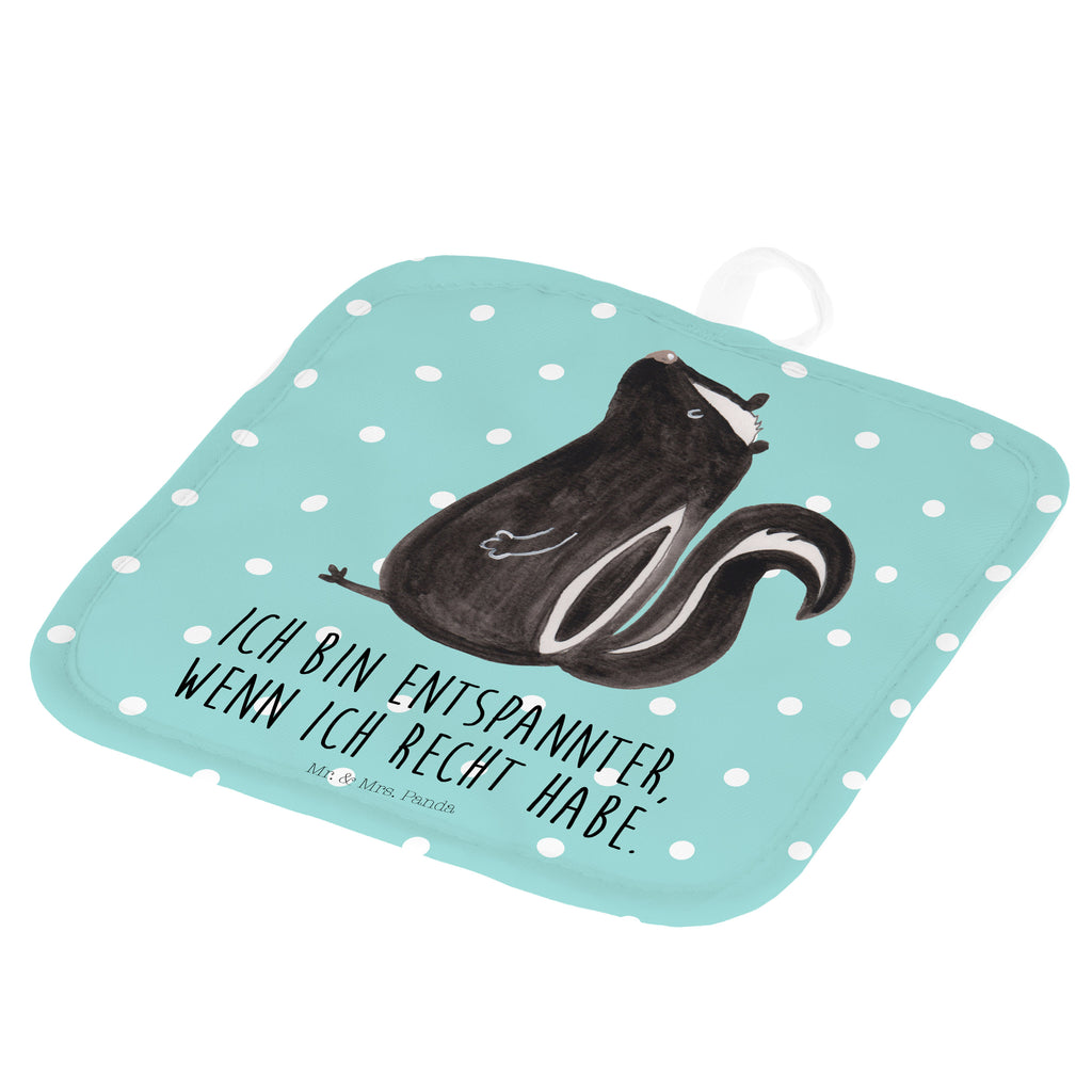 2er Set Topflappen  Stinktier sitzend Topflappen, Topfuntersetzer, Ofenhandschuh, Topflappen Set, Topflappen lustig, Topflappen mit Spruch, Stinktier, Skunk, Wildtier, Raubtier, Stinker, Stinki, Spruch, Büro, Recht, Besserwisser