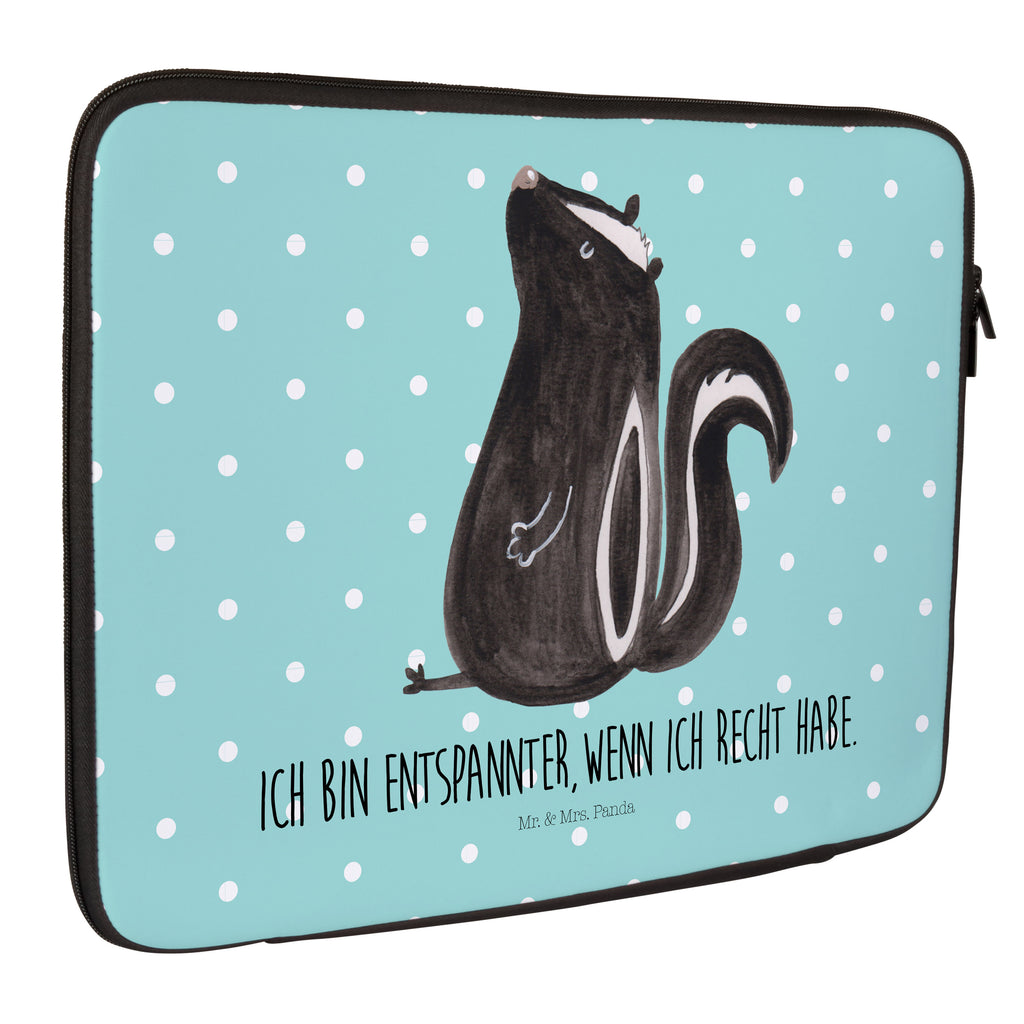 33 x 42 Notebook Tasche Stinktier sitzend Notebook Tasche, Laptop, Computertasche, Tasche, Schutzhülle, Stinktier, Skunk, Wildtier, Raubtier, Stinker, Stinki, Spruch, Büro, Recht, Besserwisser