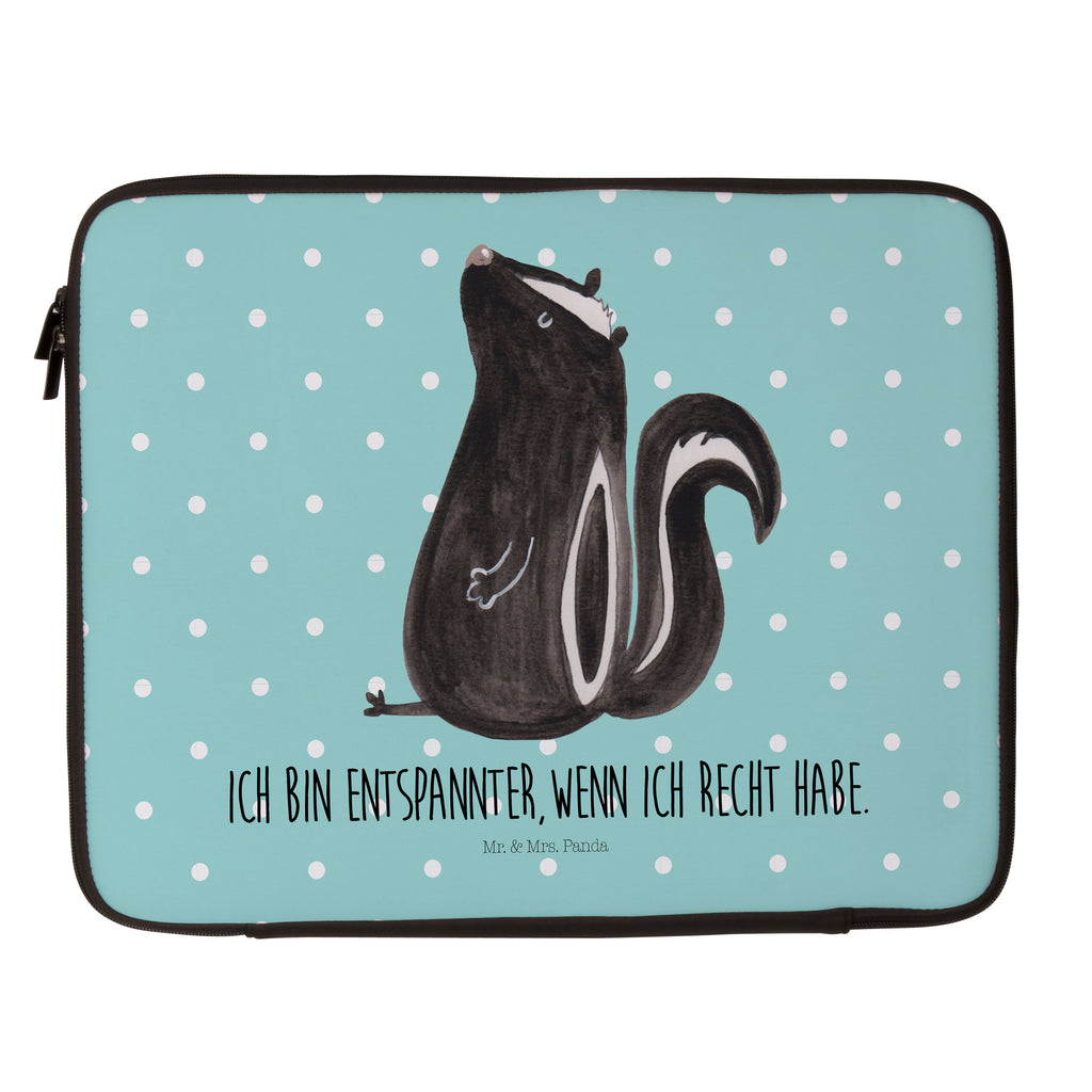 33 x 42 Notebook Tasche Stinktier sitzend Notebook Tasche, Laptop, Computertasche, Tasche, Schutzhülle, Stinktier, Skunk, Wildtier, Raubtier, Stinker, Stinki, Spruch, Büro, Recht, Besserwisser