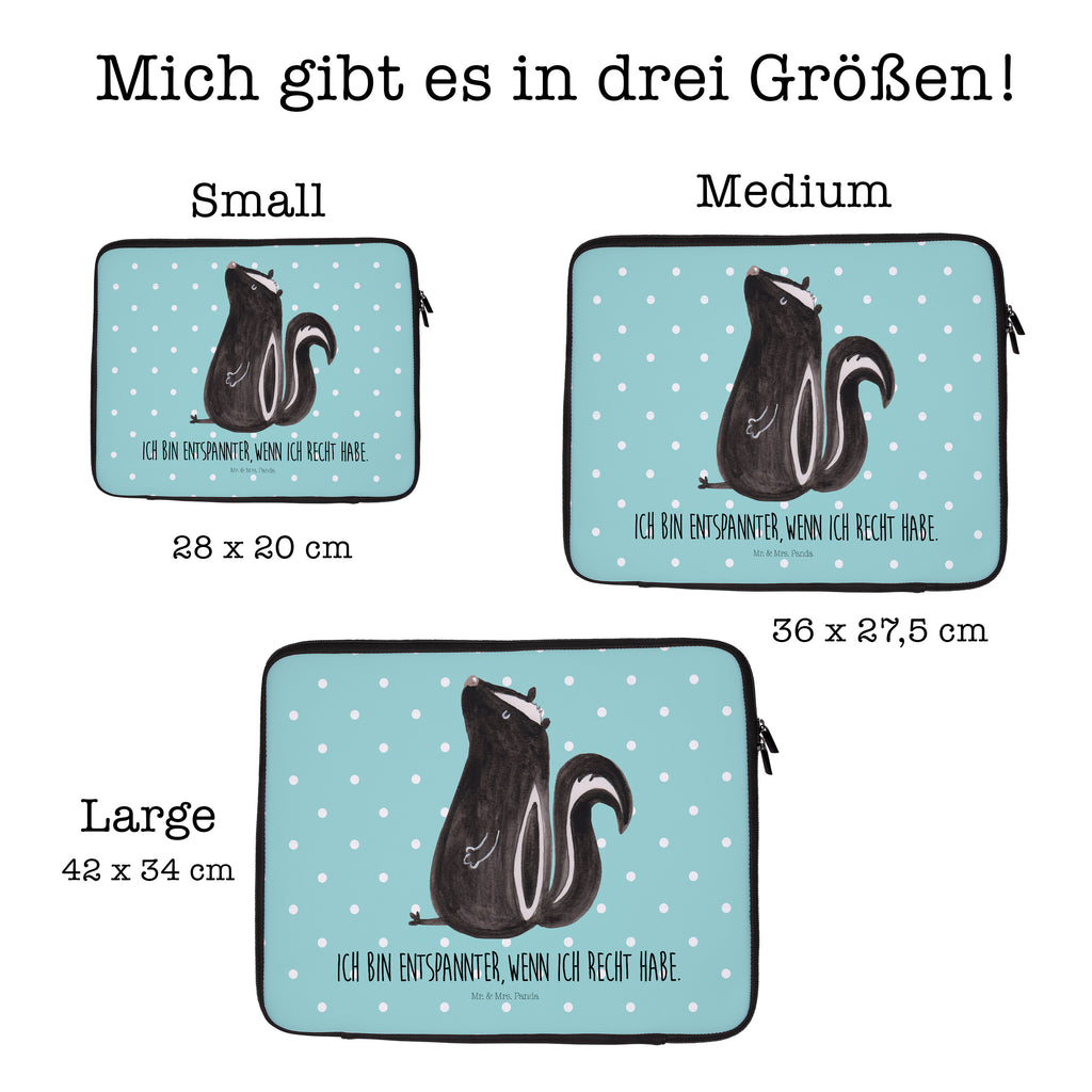33 x 42 Notebook Tasche Stinktier sitzend Notebook Tasche, Laptop, Computertasche, Tasche, Schutzhülle, Stinktier, Skunk, Wildtier, Raubtier, Stinker, Stinki, Spruch, Büro, Recht, Besserwisser