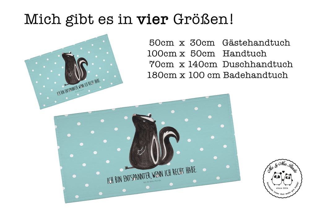 Gäste Handtuch Stinktier sitzend Gästetuch, Reisehandtuch, Sport Handtuch, Frottier, Kinder Handtuch, Stinktier, Skunk, Wildtier, Raubtier, Stinker, Stinki, Spruch, Büro, Recht, Besserwisser