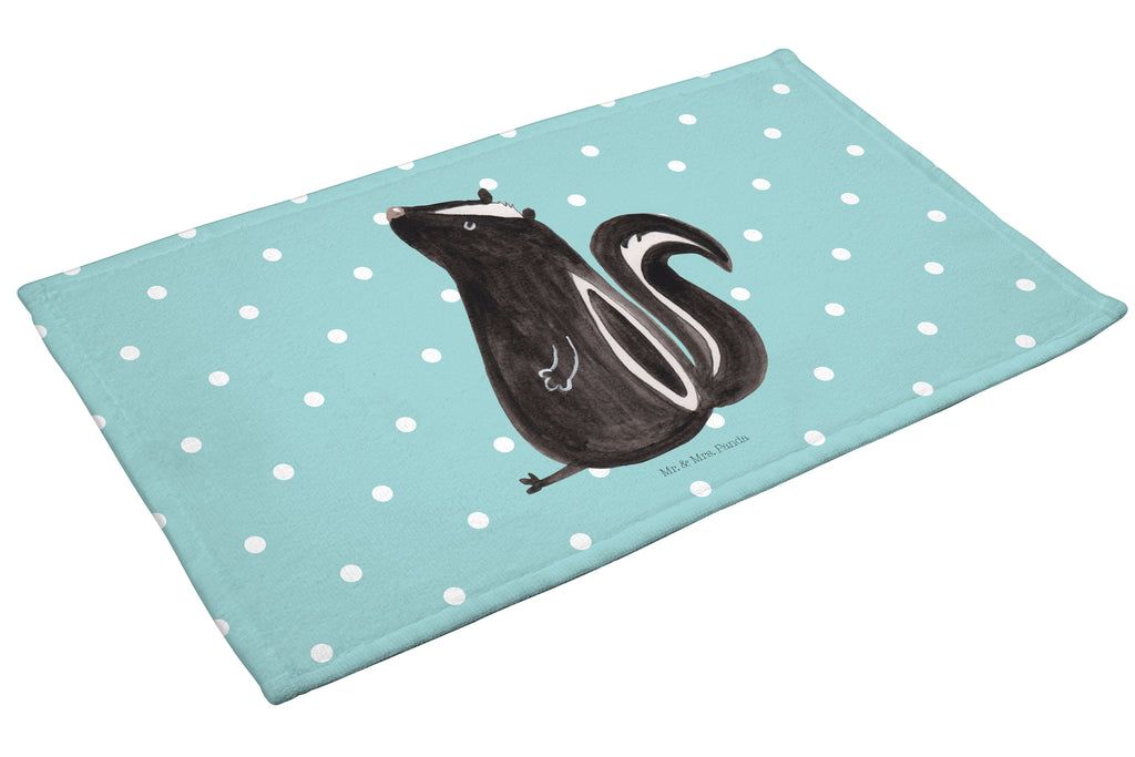Gäste Handtuch Stinktier sitzend Gästetuch, Reisehandtuch, Sport Handtuch, Frottier, Kinder Handtuch, Stinktier, Skunk, Wildtier, Raubtier, Stinker, Stinki, Spruch, Büro, Recht, Besserwisser