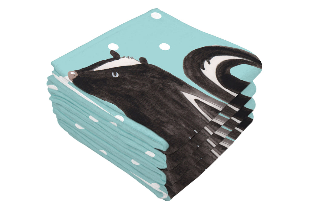 Gäste Handtuch Stinktier sitzend Gästetuch, Reisehandtuch, Sport Handtuch, Frottier, Kinder Handtuch, Stinktier, Skunk, Wildtier, Raubtier, Stinker, Stinki, Spruch, Büro, Recht, Besserwisser