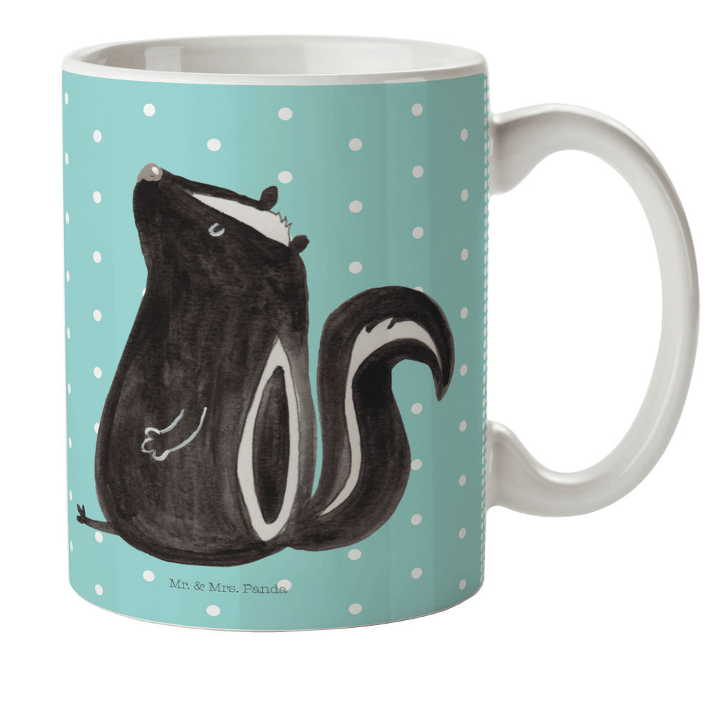 Kindertasse Stinktier sitzend Kunststoff Tasse, Kindergarten, Tasse, Trinkbecher, Camping Becher, Kaffeetasse, Kunststoffbecher, Kindergartenbecher, Outdoorgeschirr, Kunststoffgeschirr, Reisebecher, Reisetasse, Kinderbecher, Stinktier, Skunk, Wildtier, Raubtier, Stinker, Stinki, Spruch, Büro, Recht, Besserwisser