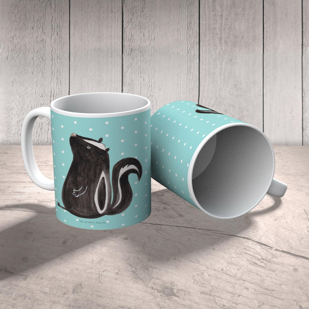 Kindertasse Stinktier sitzend Kunststoff Tasse, Kindergarten, Tasse, Trinkbecher, Camping Becher, Kaffeetasse, Kunststoffbecher, Kindergartenbecher, Outdoorgeschirr, Kunststoffgeschirr, Reisebecher, Reisetasse, Kinderbecher, Stinktier, Skunk, Wildtier, Raubtier, Stinker, Stinki, Spruch, Büro, Recht, Besserwisser