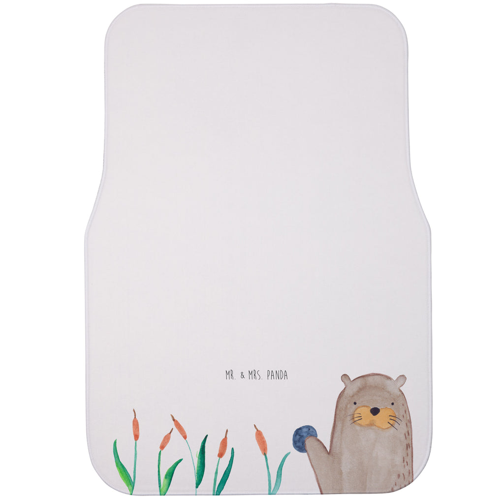 Fahrer Autofußmatte Otter mit Stein Autofußmatten, Fußmatte Auto, Fahrer, Schmutzmatte Auto, Otter, Fischotter, Seeotter, Otter Seeotter See Otter