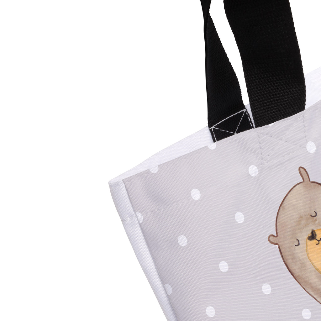Shopper Otter mit Kind Beutel, Einkaufstasche, Tasche, Strandtasche, Einkaufsbeutel, Shopper, Schultasche, Freizeittasche, Tragebeutel, Schulbeutel, Alltagstasche, Otter, Fischotter, Seeotter, Otter Seeotter See Otter