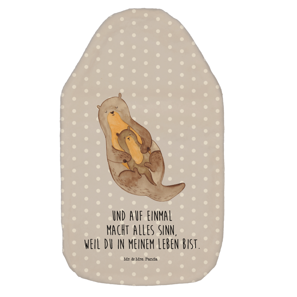 Wärmflasche Otter mit Kind Wärmekissen, Kinderwärmflasche, Körnerkissen, Wärmflaschenbezug, Wärmflasche mit Bezug, Otter, Fischotter, Seeotter, Otter Seeotter See Otter