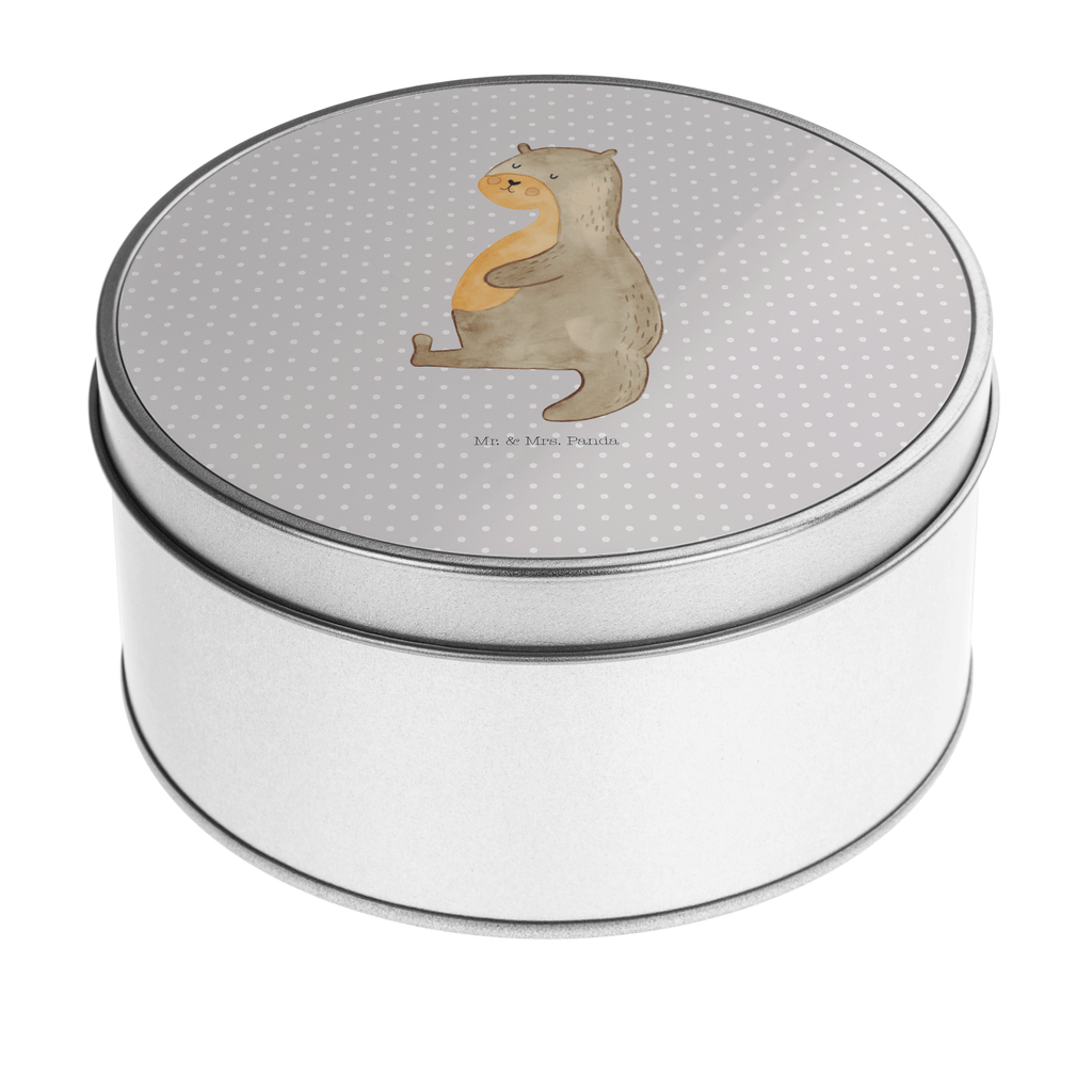 Blechdose rund Otter Bauch Metalldose, Keksdose, Dose, Vorratsdose, Geschenkbox, Otter, Fischotter, Seeotter, Otter Seeotter See Otter