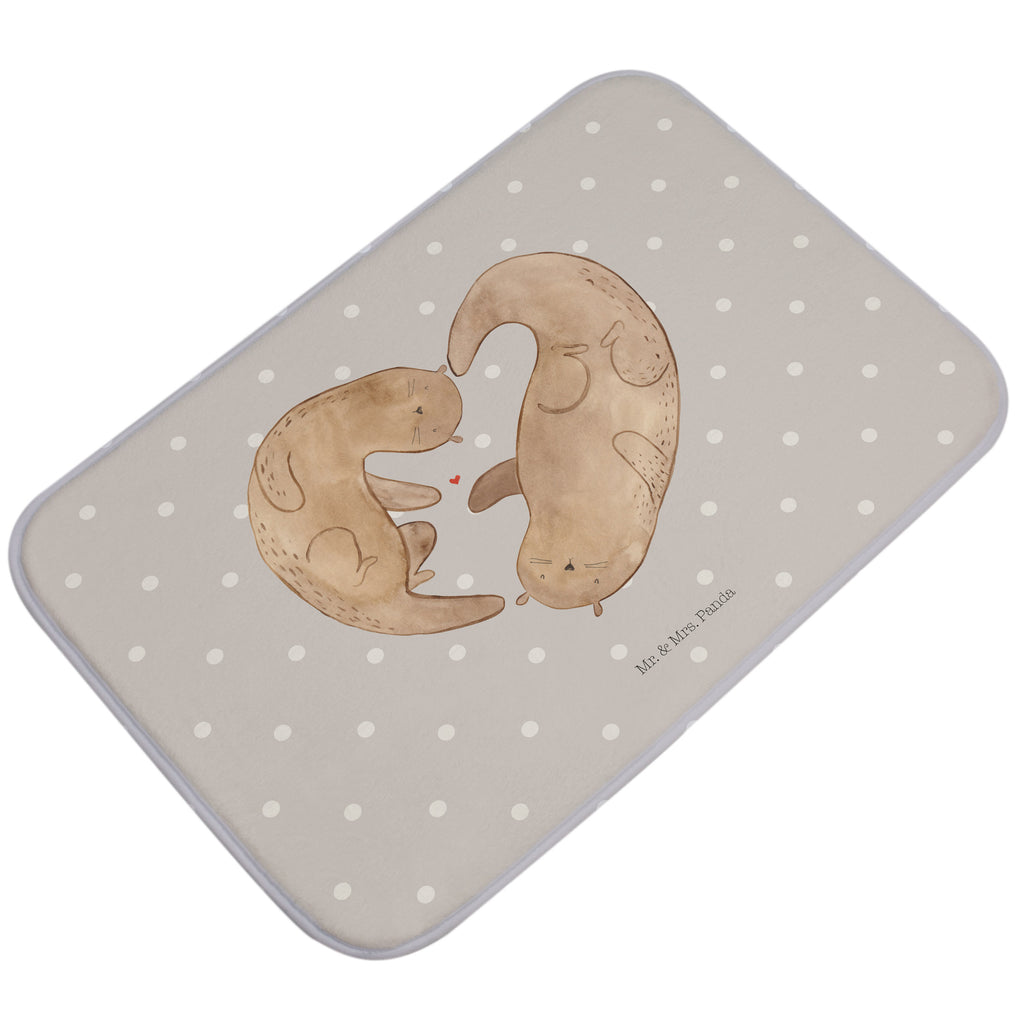 Badvorleger Otter Herz Badematte, Badteppich, Duschvorleger, Badezimmerteppich, Badezimmermatte, Badvorleger, Duschmatte, Duschteppich, Otter, Fischotter, Seeotter, Liebe, Herz, Liebesbeweis, Liebesgeschenk, Bessere Hälfte, Love you, Jahrestag, Hochzeitstag, Verlobung, gemeinsames Leben