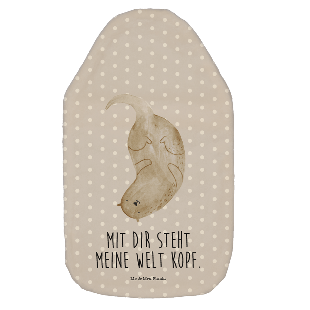 Wärmflasche Otter kopfüber Wärmekissen, Kinderwärmflasche, Körnerkissen, Wärmflaschenbezug, Wärmflasche mit Bezug, Otter, Fischotter, Seeotter, Otter Seeotter See Otter