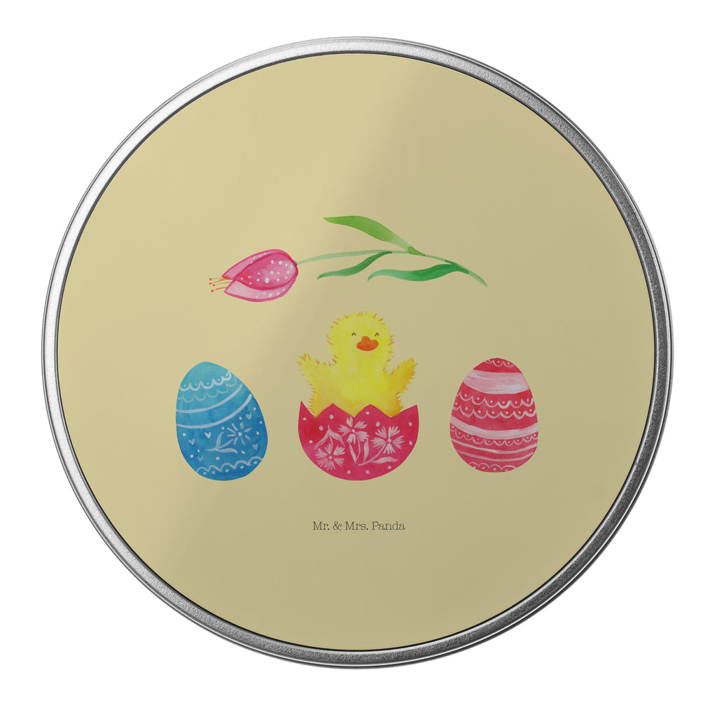 Blechdose rund Küken geschlüpft Metalldose, Keksdose, Dose, Vorratsdose, Geschenkbox, Ostern, Osterhase, Ostergeschenke, Osternest, Osterdeko, Geschenk zu Ostern, Küken, Osterei, Ostereier, Ei, Frühlingsgefühle, Freude, Grüße, liebe Grüße, Frohe Ostern, Ostergrüße