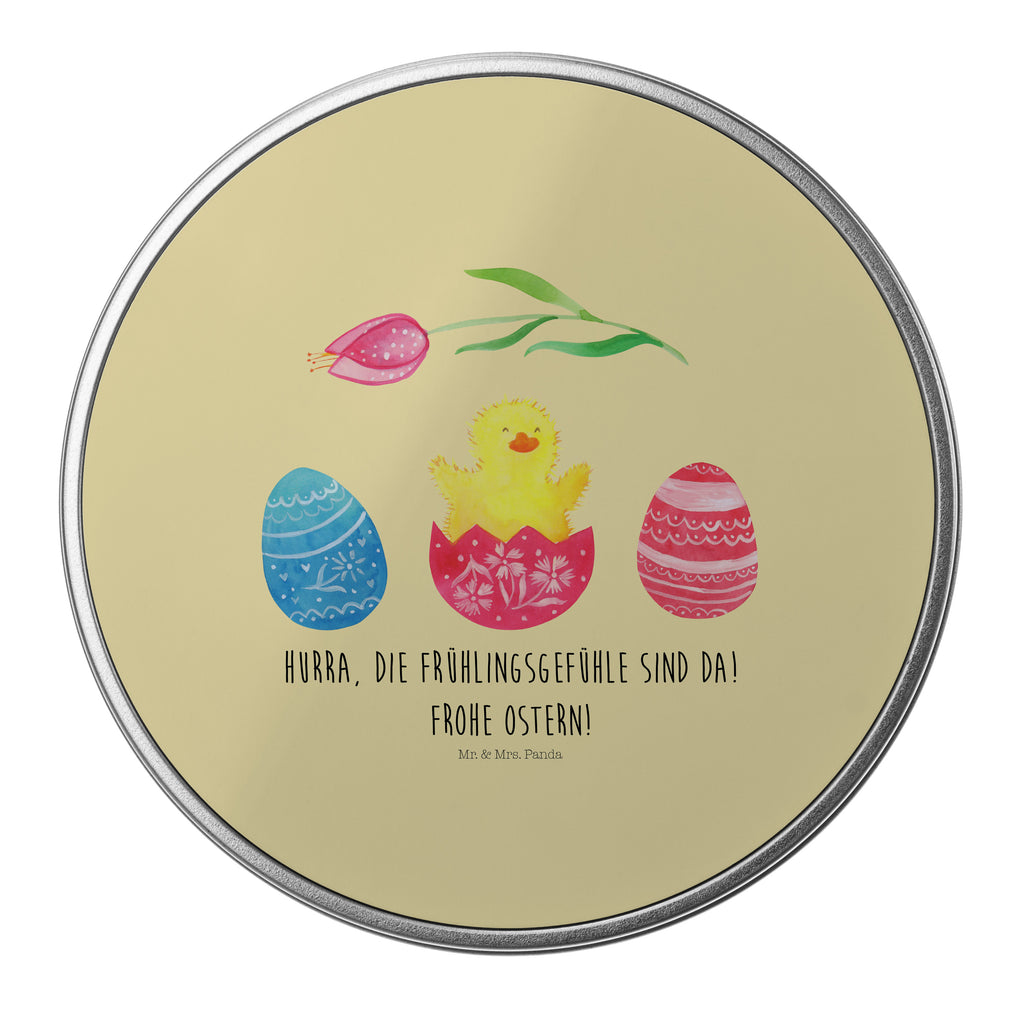 Blechdose rund Küken geschlüpft Metalldose, Keksdose, Dose, Vorratsdose, Geschenkbox, Ostern, Osterhase, Ostergeschenke, Osternest, Osterdeko, Geschenk zu Ostern, Küken, Osterei, Ostereier, Ei, Frühlingsgefühle, Freude, Grüße, liebe Grüße, Frohe Ostern, Ostergrüße