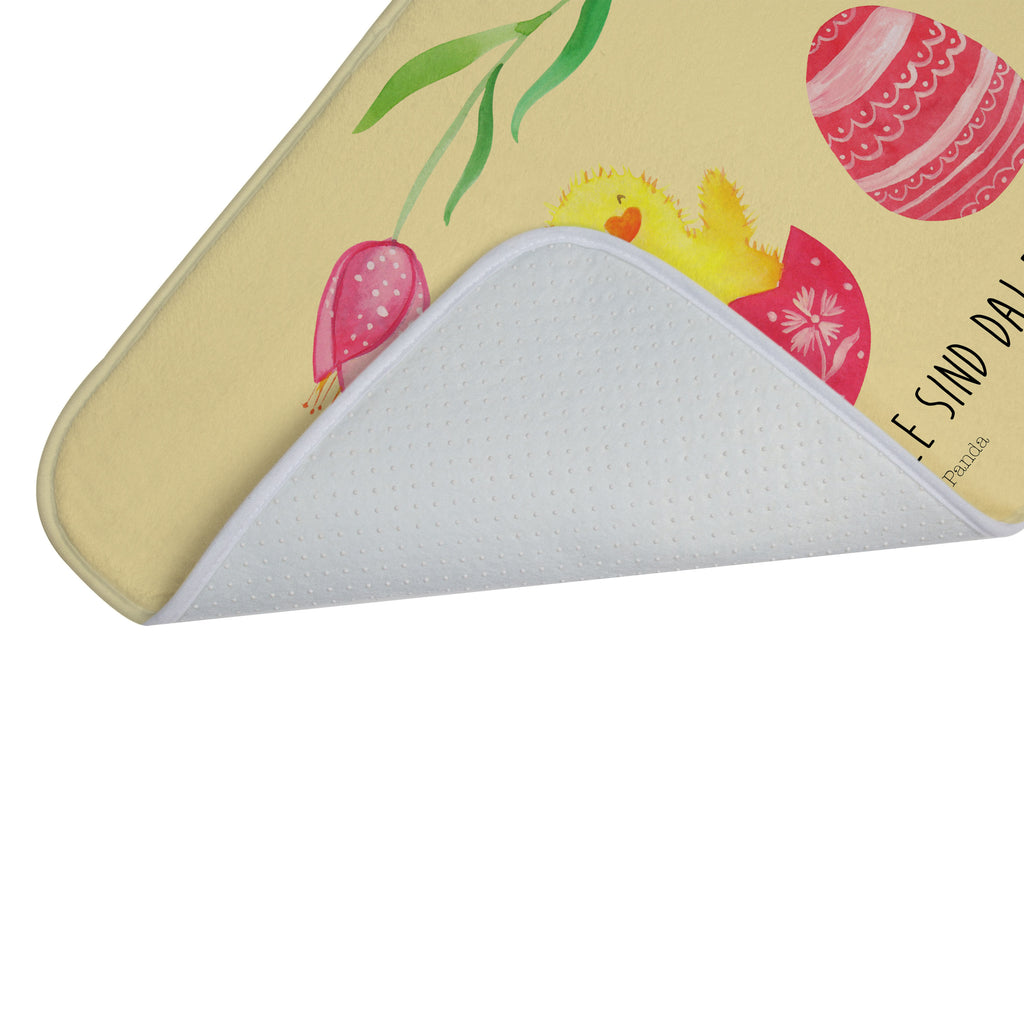 Badvorleger Küken geschlüpft Badematte, Badteppich, Duschvorleger, Badezimmerteppich, Badezimmermatte, Badvorleger, Duschmatte, Duschteppich, Ostern, Osterhase, Ostergeschenke, Osternest, Osterdeko, Geschenk zu Ostern, Küken, Osterei, Ostereier, Ei, Frühlingsgefühle, Freude, Grüße, liebe Grüße, Frohe Ostern, Ostergrüße