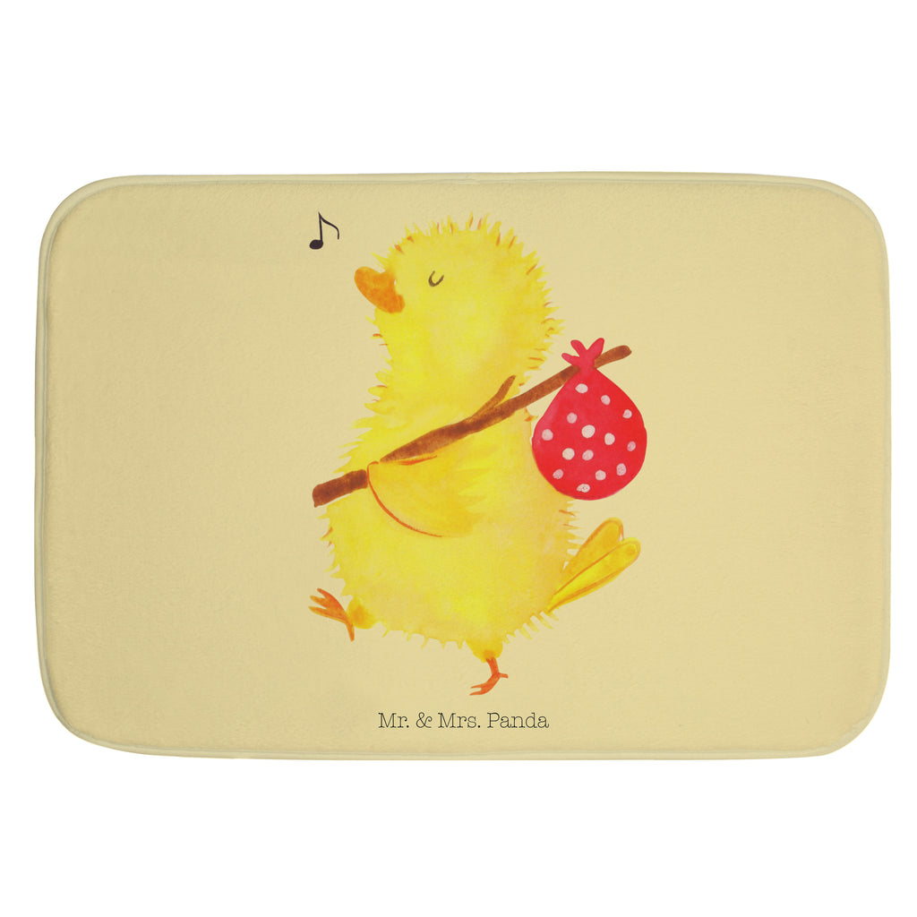 Badvorleger Küken Wanderer Badematte, Badteppich, Duschvorleger, Badezimmerteppich, Badezimmermatte, Badvorleger, Duschmatte, Duschteppich, Ostern, Osterhase, Ostergeschenke, Osternest, Osterdeko, Geschenk zu Ostern, Küken, Osterei, Ostereier, Ei, Frühlingsgefühle, Freude, Grüße, liebe Grüße, Frohe Ostern, Ostergrüße, Flausen, Wunder, Reisen, Weltenbummler, Zeit, Zeitmanagement, Backpacker