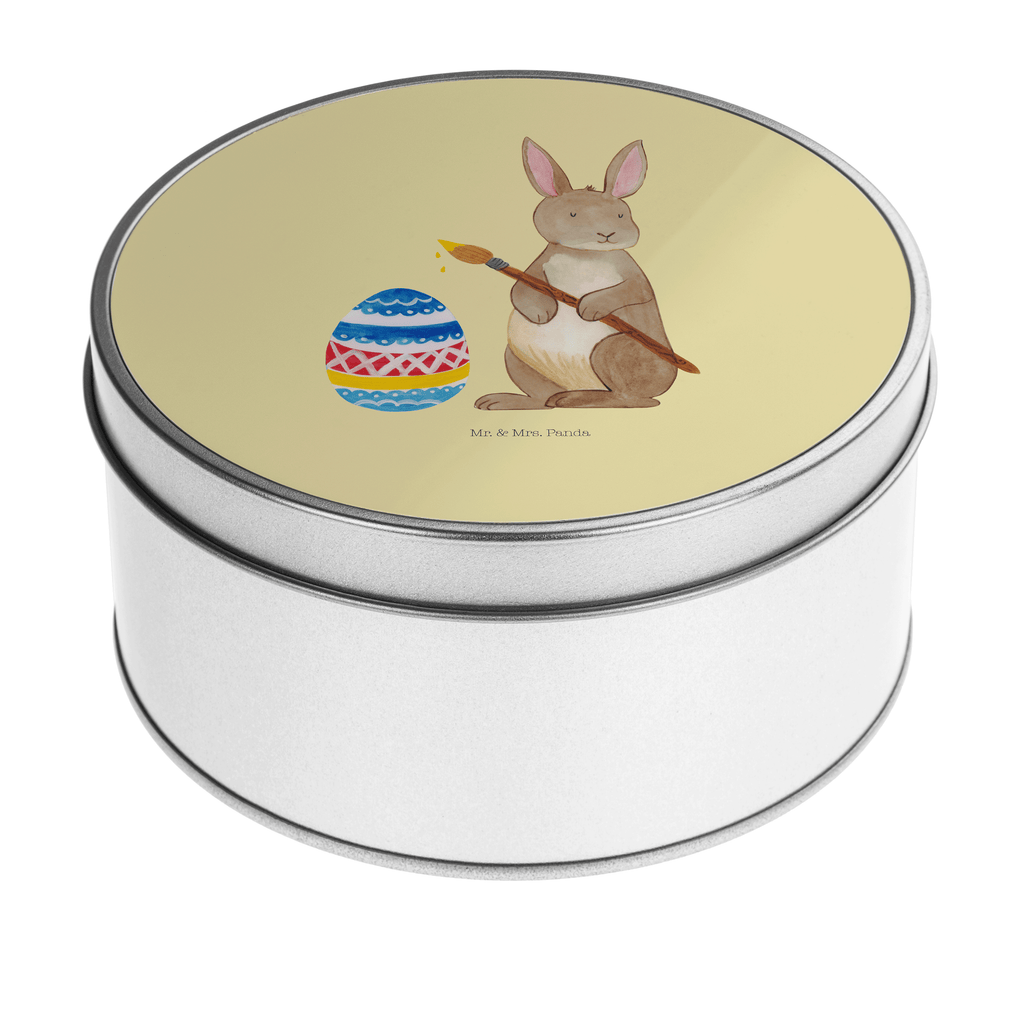 Blechdose rund Hase Eiermalen Metalldose, Keksdose, Dose, Vorratsdose, Geschenkbox, Ostern, Osterhase, Ostergeschenke, Osternest, Osterdeko, Geschenk zu Ostern, Frohe Ostern, Ostergrüße, Osterblume, Osterei, bemalte Ostereier, Hase, Kaninchen, Eiermalen