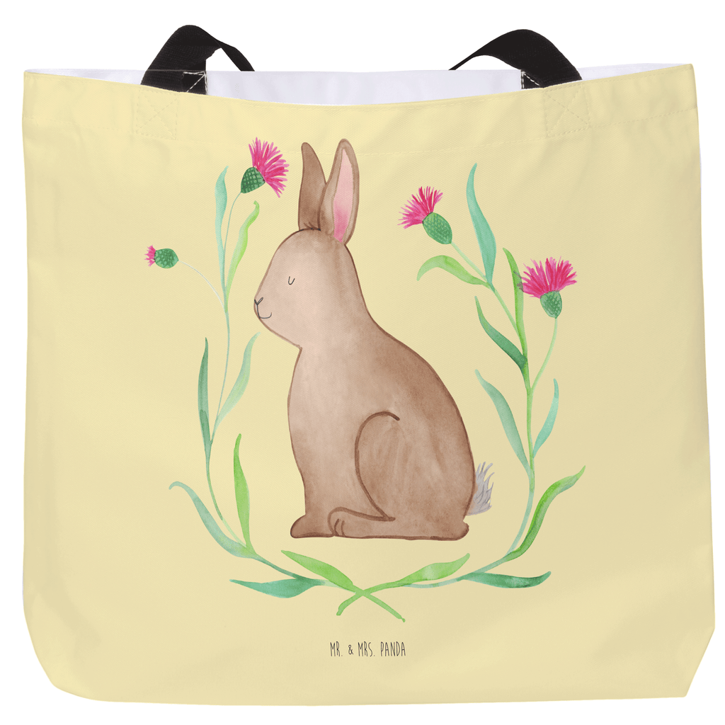 Shopper Hase sitzend Beutel, Einkaufstasche, Tasche, Strandtasche, Einkaufsbeutel, Shopper, Schultasche, Freizeittasche, Tragebeutel, Schulbeutel, Alltagstasche, Ostern, Osterhase, Ostergeschenke, Osternest, Osterdeko, Geschenk zu Ostern, Frohe Ostern, Ostergrüße, Osterblume, Liebe, Grüße, Hase, Kaninchen