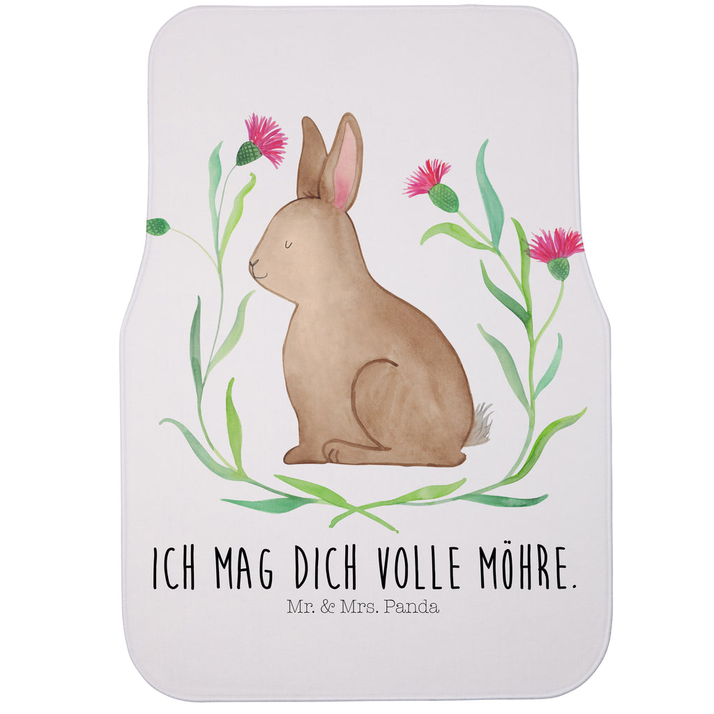 Fahrer Autofußmatte Hase sitzend Autofußmatten, Fußmatte Auto, Fahrer, Schmutzmatte Auto, Ostern, Osterhase, Ostergeschenke, Osternest, Osterdeko, Geschenk zu Ostern, Frohe Ostern, Ostergrüße, Osterblume, Liebe, Grüße, Hase, Kaninchen