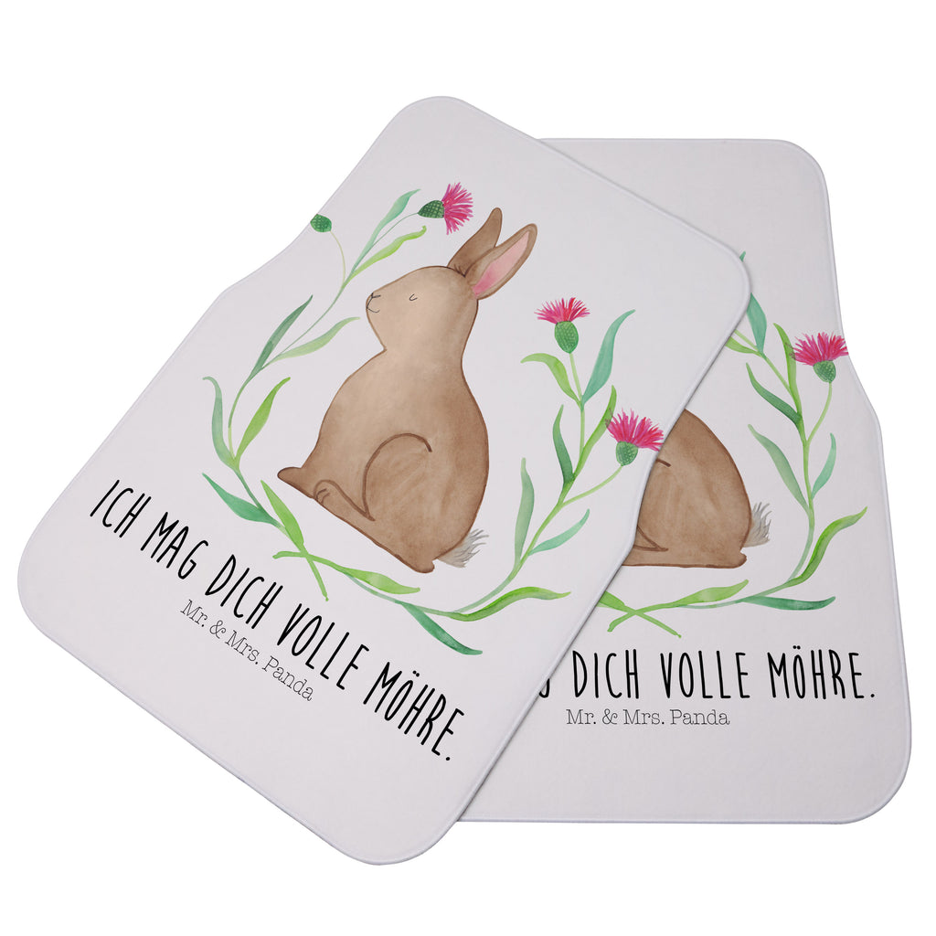 Fahrer Autofußmatte Hase sitzend Autofußmatten, Fußmatte Auto, Fahrer, Schmutzmatte Auto, Ostern, Osterhase, Ostergeschenke, Osternest, Osterdeko, Geschenk zu Ostern, Frohe Ostern, Ostergrüße, Osterblume, Liebe, Grüße, Hase, Kaninchen