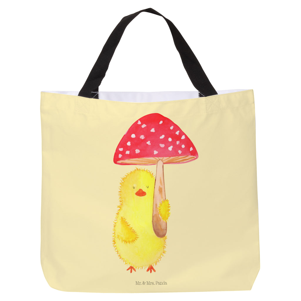 Shopper Küken Fliegenpilz Beutel, Einkaufstasche, Tasche, Strandtasche, Einkaufsbeutel, Shopper, Schultasche, Freizeittasche, Tragebeutel, Schulbeutel, Alltagstasche, Ostern, Osterhase, Ostergeschenke, Osternest, Osterdeko, Geschenk zu Ostern, Küken, Fliegenpilz, Glückspilz, Frohe Ostern, Ostergrüße