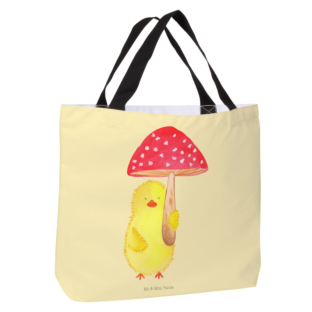 Shopper Küken Fliegenpilz Beutel, Einkaufstasche, Tasche, Strandtasche, Einkaufsbeutel, Shopper, Schultasche, Freizeittasche, Tragebeutel, Schulbeutel, Alltagstasche, Ostern, Osterhase, Ostergeschenke, Osternest, Osterdeko, Geschenk zu Ostern, Küken, Fliegenpilz, Glückspilz, Frohe Ostern, Ostergrüße