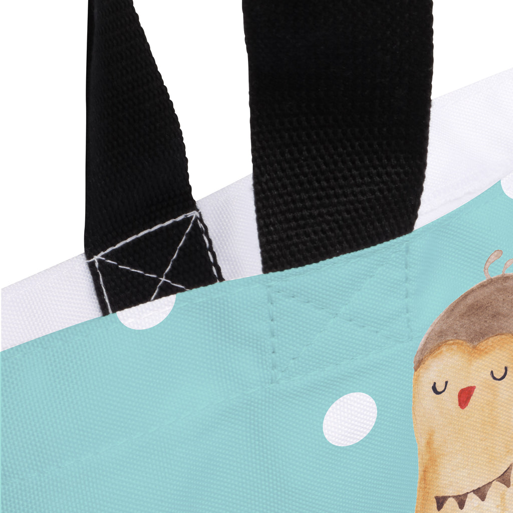 Shopper Eule Zufrieden Beutel, Einkaufstasche, Tasche, Strandtasche, Einkaufsbeutel, Shopper, Schultasche, Freizeittasche, Tragebeutel, Schulbeutel, Alltagstasche, Eule, Eule Spruch, Eule deko, Owl, Liebe Spruch, Romantisch, Wortspiel lustig, Spruch schön, Geschenk Hochzeitstag