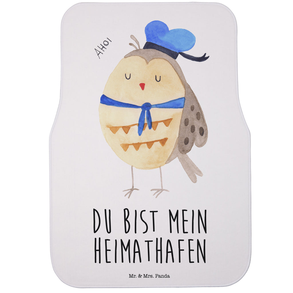 Fahrer Autofußmatte Eule Matrosen Autofußmatten, Fußmatte Auto, Fahrer, Schmutzmatte Auto, Eule, Eule Spruch, Eule Deko, Owl, Wortspiel lustig, Matrose, Freundin, Ehe, Seefahrer, Heimathafen, Hochzeitstag Geschenk