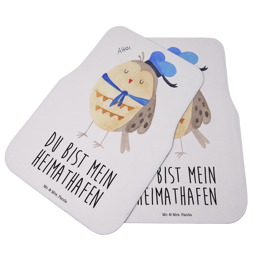Fahrer Autofußmatte Eule Matrosen Autofußmatten, Fußmatte Auto, Fahrer, Schmutzmatte Auto, Eule, Eule Spruch, Eule Deko, Owl, Wortspiel lustig, Matrose, Freundin, Ehe, Seefahrer, Heimathafen, Hochzeitstag Geschenk