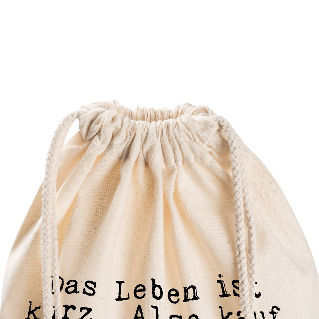 Sportbeutel Sprüche und Zitate Das Leben ist kurz. Also kauf dir die verdammten Schuhe! Sportbeutel, Turnbeutel, Beutel, Sporttasche, Tasche, Stoffbeutel, Sportbeutel Kinder, Spruch, Sprüche, lustig, Weisheiten, Zitate, Spruch Sprüche Weisheiten Zitate Lustig Weisheit Worte
