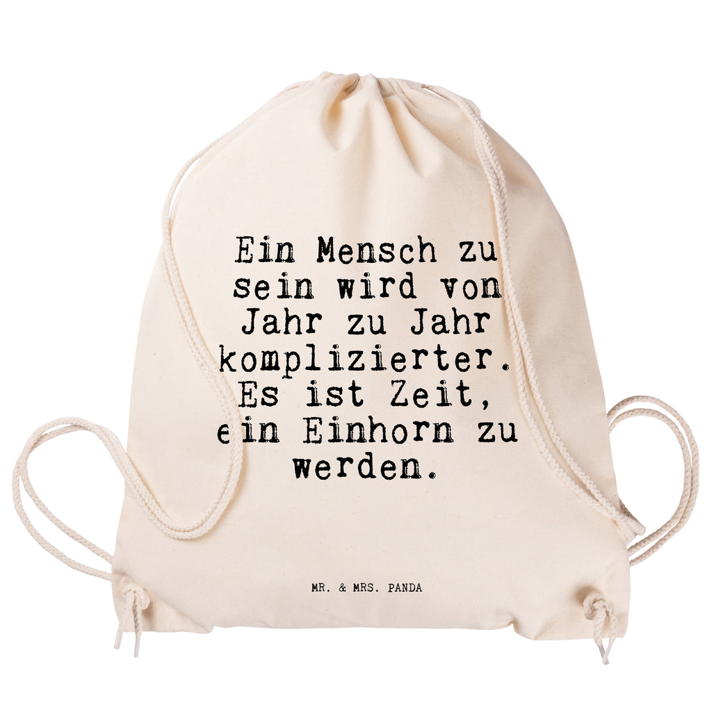 Sportbeutel Sprüche und Zitate Ein Mensch zu sein wird von Jahr zu Jahr komplizierter. Es ist Zeit, ein Einhorn zu werden. Sportbeutel, Turnbeutel, Beutel, Sporttasche, Tasche, Stoffbeutel, Sportbeutel Kinder, Spruch, Sprüche, lustig, Weisheiten, Zitate, Spruch Sprüche Weisheiten Zitate Lustig Weisheit Worte