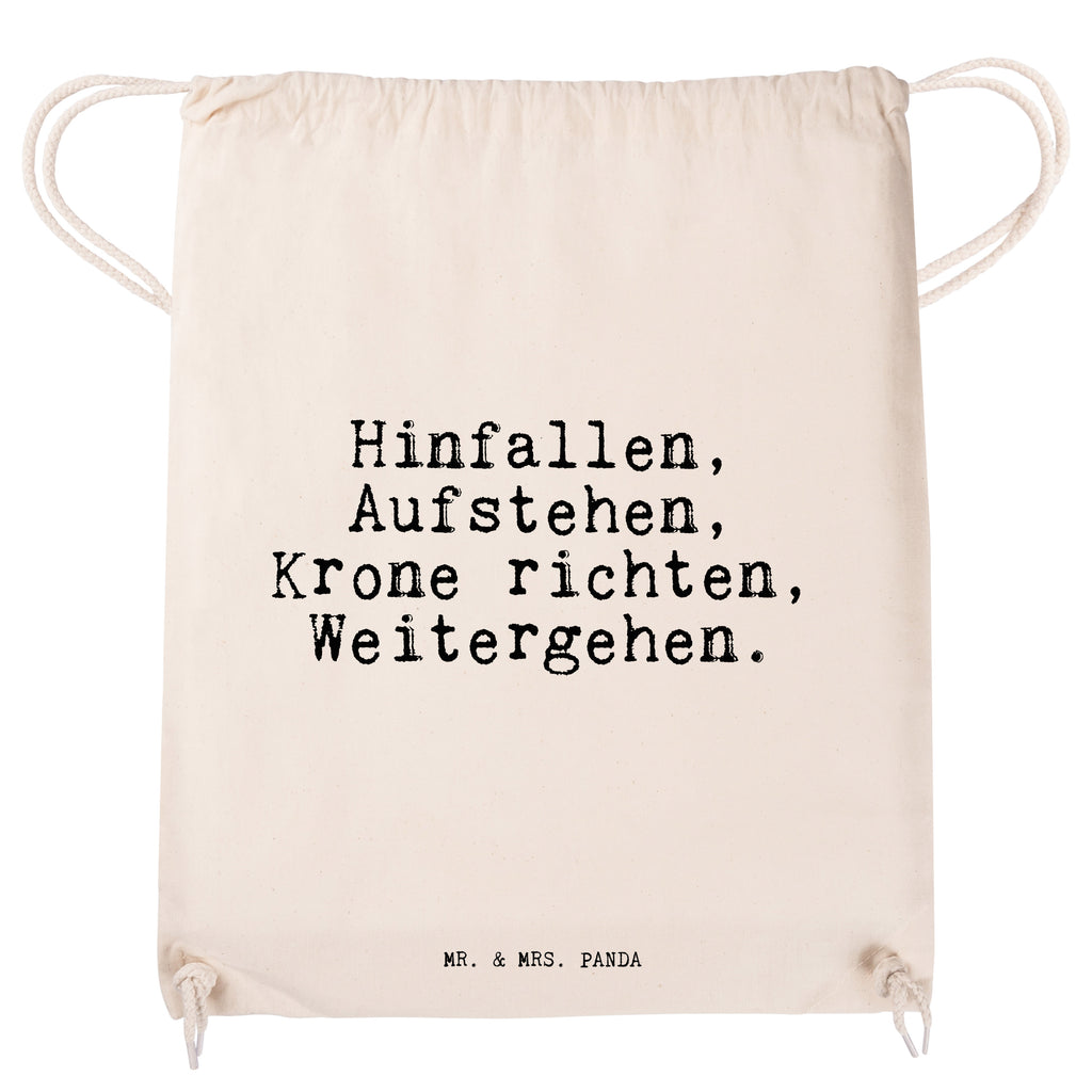 Sportbeutel Sprüche und Zitate Hinfallen, Aufstehen, Krone richten, Weitergehen. Sportbeutel, Turnbeutel, Beutel, Sporttasche, Tasche, Stoffbeutel, Sportbeutel Kinder, Spruch, Sprüche, lustig, Weisheiten, Zitate, Spruch Sprüche Weisheiten Zitate Lustig Weisheit Worte