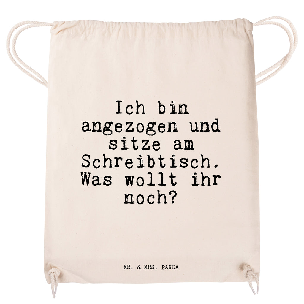 Sportbeutel Sprüche und Zitate Ich bin angezogen und sitze am Schreibtisch. Was wollt ihr noch? Sportbeutel, Turnbeutel, Beutel, Sporttasche, Tasche, Stoffbeutel, Sportbeutel Kinder, Spruch, Sprüche, lustig, Weisheiten, Zitate, Spruch Sprüche Weisheiten Zitate Lustig Weisheit Worte