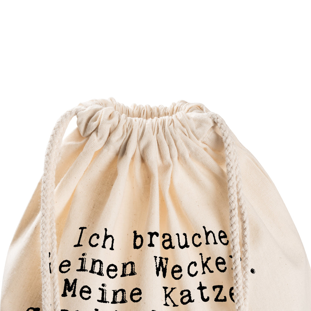Sportbeutel Sprüche und Zitate Ich brauche keinen Wecker. Meine Katze glaubt immer um genau 6 Uhr, dass sie in ein paar Minuten verhungert ist. Sportbeutel, Turnbeutel, Beutel, Sporttasche, Tasche, Stoffbeutel, Sportbeutel Kinder, Spruch, Sprüche, lustig, Weisheiten, Zitate, Spruch Sprüche Weisheiten Zitate Lustig Weisheit Worte