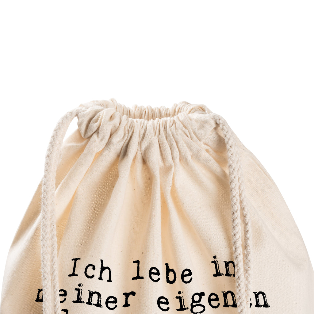 Sportbeutel Sprüche und Zitate Ich lebe in meiner eigenen kleinen Welt. Ist okay, man kennt mich dort. Sportbeutel, Turnbeutel, Beutel, Sporttasche, Tasche, Stoffbeutel, Sportbeutel Kinder, Spruch, Sprüche, lustig, Weisheiten, Zitate, Spruch Sprüche Weisheiten Zitate Lustig Weisheit Worte